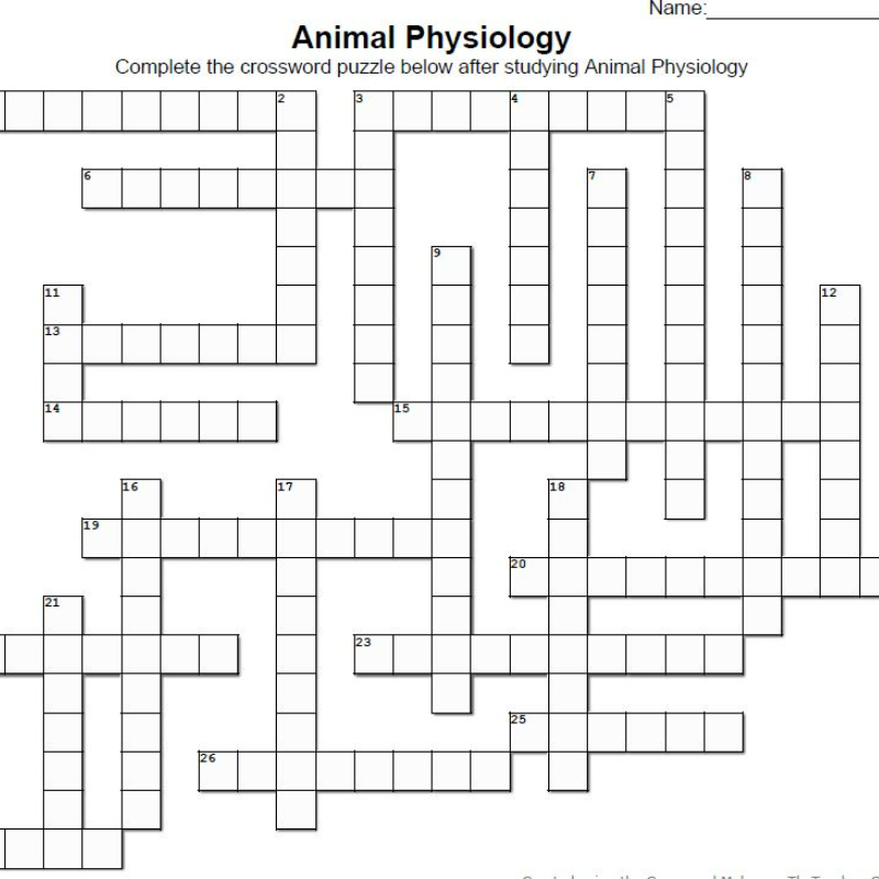 Animal Reproduction Crossword