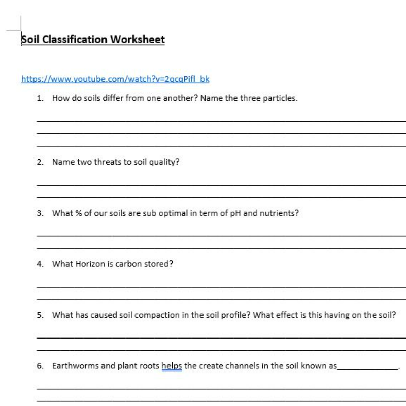 Soil Classification Video Q+A